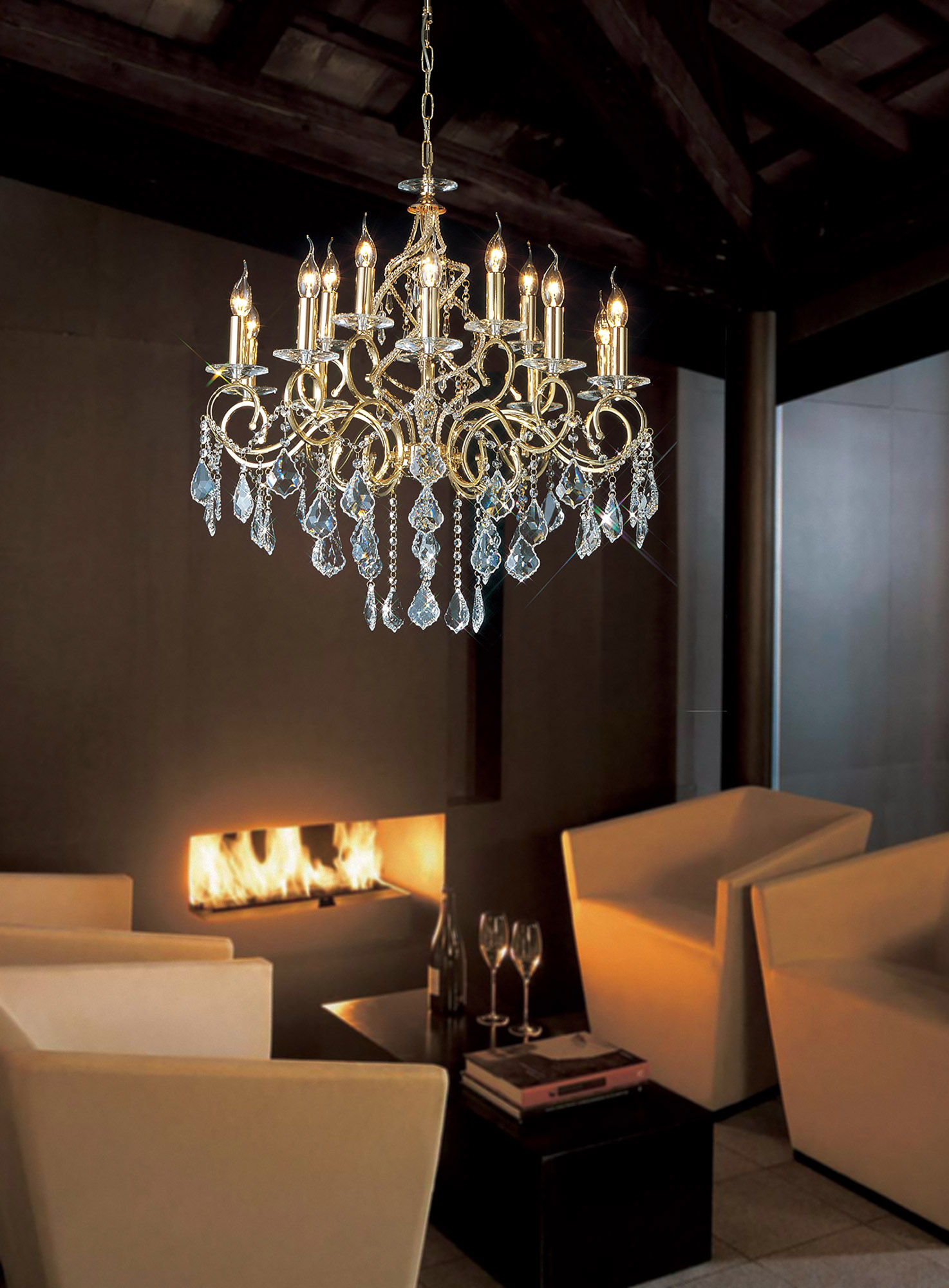 Torino French Gold Crystal Wall Lights Diyas Armed Wall Lights Torino French Gold Crystal Wall Lights Diyas Armed Wall Lights
